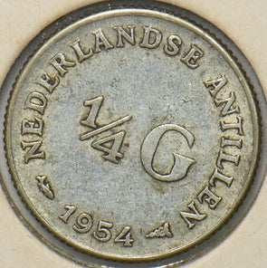 Netherlands 1954 1/4 Gulden 902728 combine shipping