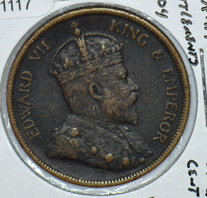 Straits Settlements 1904 Edward VII Cent 291117 combine shipping