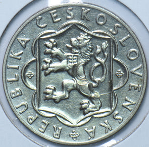Czechoslovakia 1954 25 Korun Lion animal 10th Anniversary - Slovak Uprising 1939