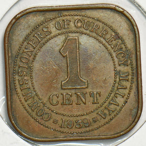 Malaya 1939 Cent 153314 combine shipping