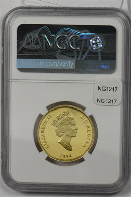 Canada 1994 100 Dollars gold NGC Proof 70 Ultra Cameo 0.25oz gold perfect 70. Ho