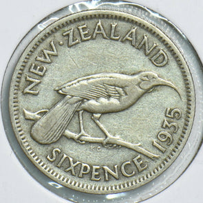 New Zealand 1935 6 Pence Bird animal 197986 combine shipping