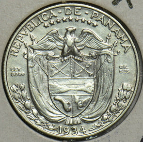 Panama 1934 1/4 Balboa 240741 combine shipping