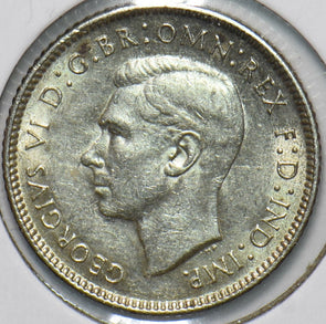 Australia 1942 6 Pence Kangaroo animal Ostrich Georgivs VI 902198 combine shippi