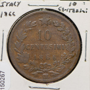 Italy 1866 10 Centesimi  150267 combine shipping