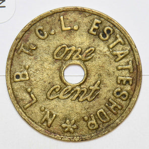Malaya and British Borneo 1900 ~40 Tabacco Farm Token North Borneo N0233 combine
