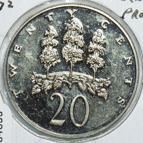 Jamaica 1972 20 Cents Proof 904699 combine shipping