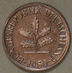 Germany 1950 2 Pfennig 191998 combine shipping