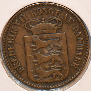 Danish West Indies 1860 Cent 294433 combine shipping
