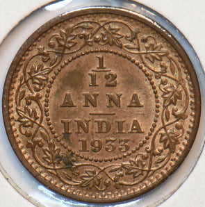 British India 1933 1/12 Anna 902371 combine shipping