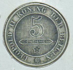 Belgium 1894 5 Centimes Lion animal 291842 combine shipping