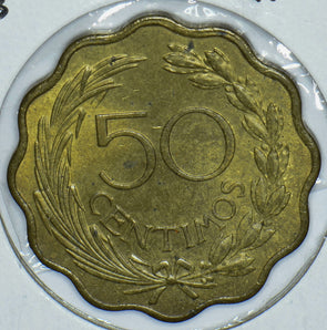Paraguay 1953 50 Centimos Lion animal 150459 combine shipping