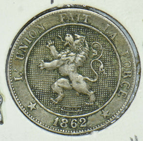 Belgium 1862 Y-6 5 Cents lion animal  290367 combine shipping