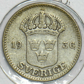 Sweden 1936 25 Ore 903947 combine shipping