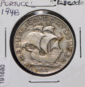Portugal 1948 5 Escudos  191680 combine shipping