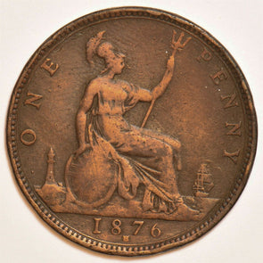 Great Britain 1876 Penny 153144 combine shipping