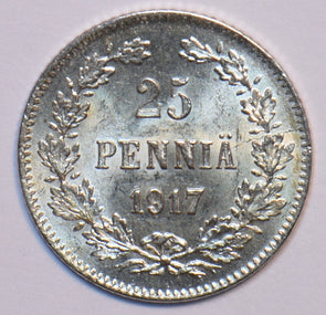 Finland 1917 25 Pennia Eagle animal 294563 combine shipping