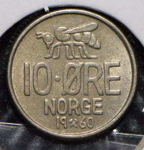 Norway 1960 10 Ore Honey Bee animal  900301 combine shipping