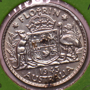 Australia 1943 Florin Kangaroo animal 193617 combine shipping