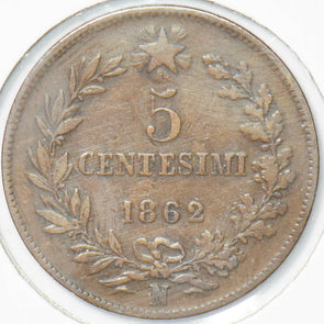 Italy 1862 5 Centesimi Vittorio Emanvele II 292934 combine shipping
