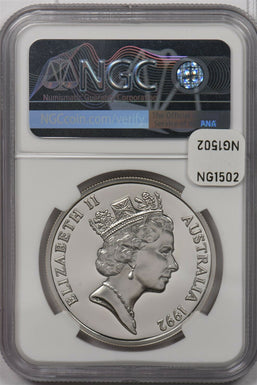 Australia 1992 25 Dollar silver NGC Proof 69UC Jubilee-Princess Ann NG1502 combi