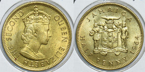Jamaica 1964 1/2 Penny 153849 combine shipping