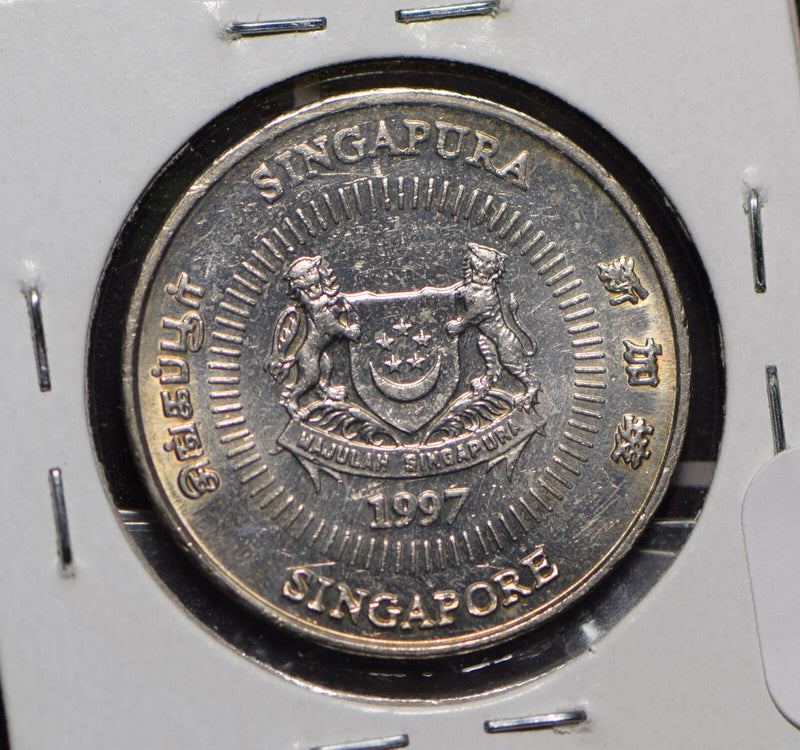 Singapore 1997 50 Cents Lion animal  191253 combine shipping