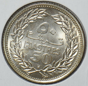 Lebanon 1952 50 Piastres 295514 combine shipping