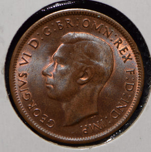 Australia 1943 1/2 Penny kangaroo animal  190595 combine shipping