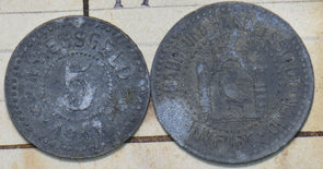 German States 1917 Frankfrut order 10,5 Pfenning Zink 292548 combine shipping