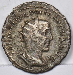 Roman Empire 244 ~49 Antoninianus Philip I, AR Ch. AX. Fine R0170 combine shippi