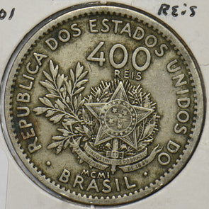 Brazil 1901 400 Reis 195483 combine shipping