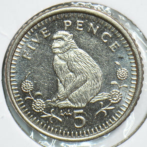Gibraltar 1996 5 Pence Barbary macaqueanimal 904465 combine shipping