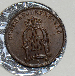 Sweden 1878 Ore UNC double "8" S0170 combine shipping