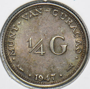 Netherlands Antilles 1947 1/4 Gulden Curacao 151333 combine shipping