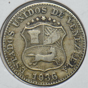 Venezuela 1936 5 Centimos Horse animal 195278 combine shipping