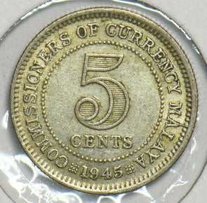 Malaya 1945 5 Cents 0 197772 combine shipping