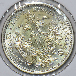 Austria 1872 10 Kreuzer Eagle animal 194872 combine shipping
