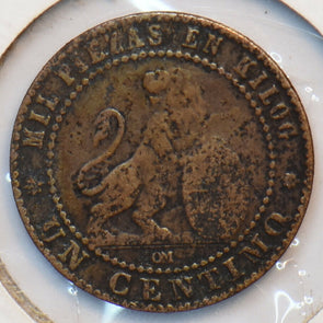 Spain 1870 1 Centimo 902475 combine shipping