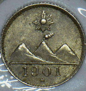 Guatemala 1901 1/4 Real 190758 combine shipping