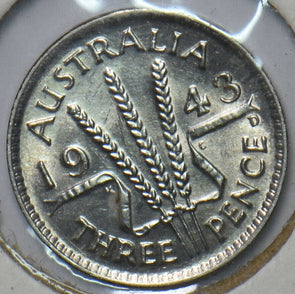 Australia 1943 D 3 Pence 902719 combine shipping