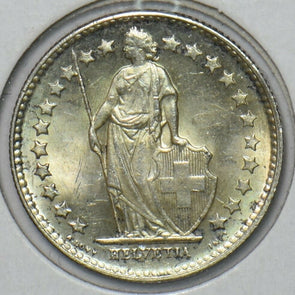 Switzerland 1955 1/2 Franc BU 295668 combine shipping