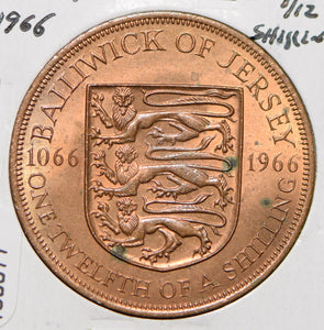 Jersey 1966 1/12 Shilling  150077 combine shipping