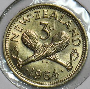 New Zealand 1964 3 Pence 196411 combine shipping