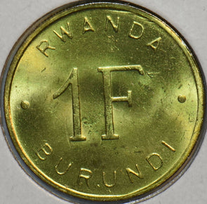 Burundi 1961 Franc Lion animal Rwanda and Burundi 297458 combine shipping