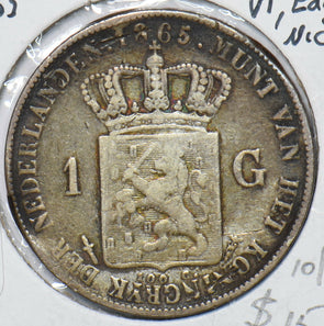 Netherlands 1865 Gulden Lion animal 295156 combine shipping
