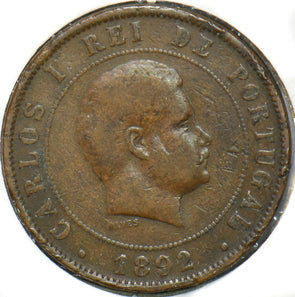 Portugal 1892 20 Reis Carlos I 150538 combine shipping