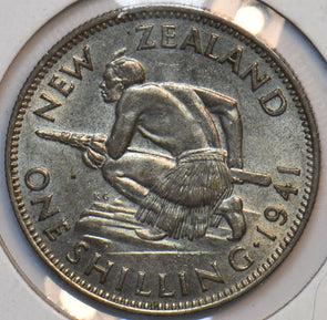 New Zealand 1941 Shilling 294614 combine shipping