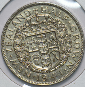 New Zealand 1941 1/2 Crown Ram animal George VI 192472 combine shipping