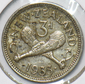 New Zealand 1933 3 Pence 194722 combine shipping